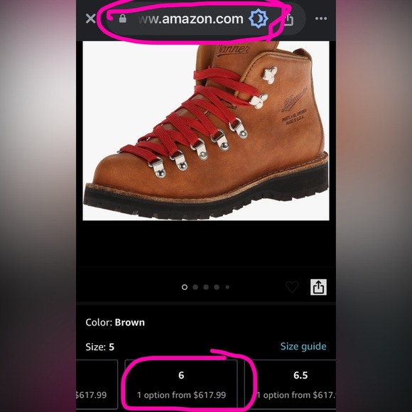 LIKE NEW Danner Wmn Mountain Light Cascade Hiking Boot, Vibram Soles, 6 - Picture 7 of 11